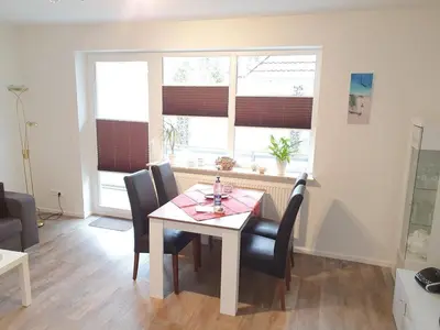 Ein Sitzbereich in der Unterkunft Appartementhaus Kogge Wohnung 3