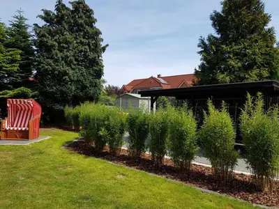 Ein Garten an der Unterkunft Appartementhaus Kogge Wohnung 6