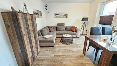 Ein Sitzbereich in der Unterkunft Appartementhaus Kogge Wohnung 6