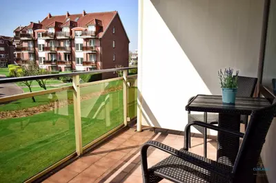 Ein Balkon oder eine Terrasse in der Unterkunft Whg. 121 Haus Jan am Strand