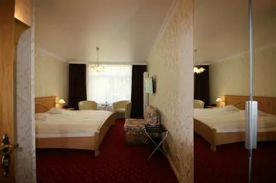 Ein Bett oder Betten in einem Zimmer der Unterkunft Hotel Beckröge