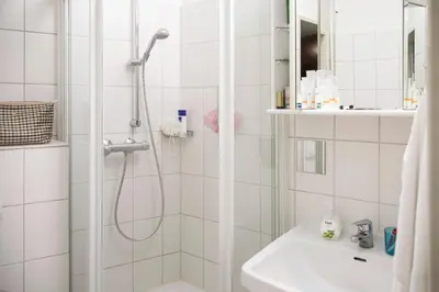 Ein Badezimmer in der Unterkunft Haus Isabel