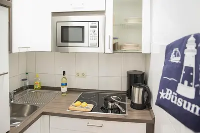 Küche/Küchenzeile in der Unterkunft Haus Isabel