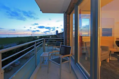 Ein Balkon oder eine Terrasse in der Unterkunft Hotel Schelf GmbH & Co. KG