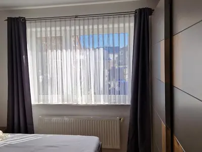 Ein Bett oder Betten in einem Zimmer der Unterkunft Ferienwohnung Haus Möwe