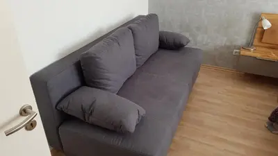Ein Sitzbereich in der Unterkunft Ferienwohnung Haus Möwe