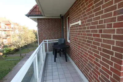 Ein Balkon oder eine Terrasse in der Unterkunft Residenz Albatros