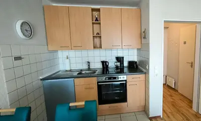 Küche/Küchenzeile in der Unterkunft Frische Brise 01.09