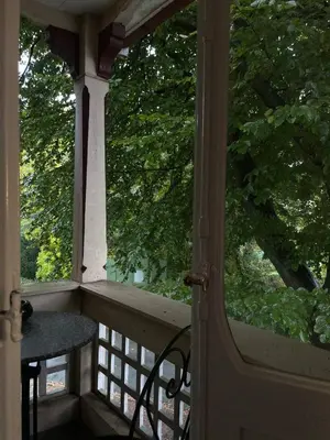 Ein Balkon oder eine Terrasse in der Unterkunft Villa Deichvoigt