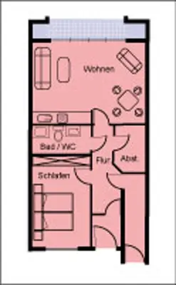 Grundriss der Unterkunft Maike 5a