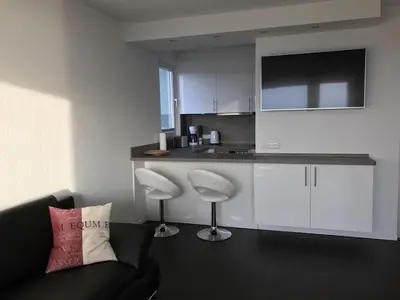 Küche/Küchenzeile in der Unterkunft Ferienwohnung Schöne Aussicht
