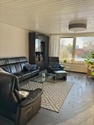 Ein Sitzbereich in der Unterkunft Ferienhaus Lemafri Duhnen