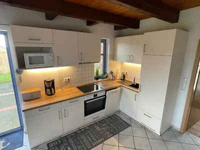 Küche/Küchenzeile in der Unterkunft Ferienhaus Sören