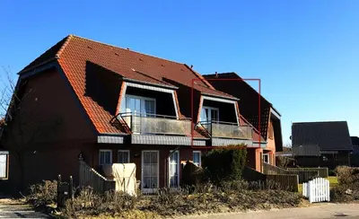 Das Gebäude in dem sich die Ferienwohnung befindet