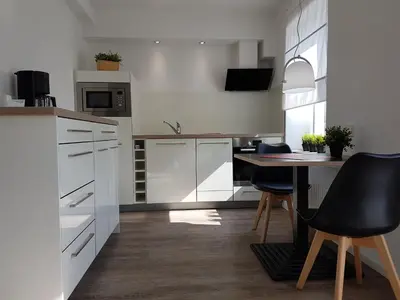 Küche/Küchenzeile in der Unterkunft dat geele hus Nr. 3