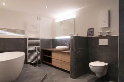 Ein Badezimmer in der Unterkunft Beachhouse