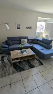 Ein Sitzbereich in der Unterkunft Käptn Seebär