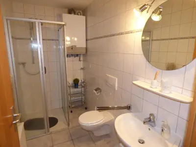Ein Badezimmer in der Unterkunft Käptn Seebär