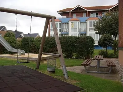 Ein Kinderspielbereich in der Unterkunft Knechtsand 445