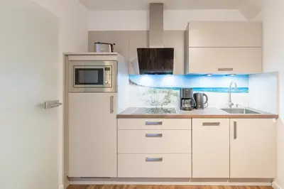 Küche/Küchenzeile in der Unterkunft Fischerhus - Wohnung 8