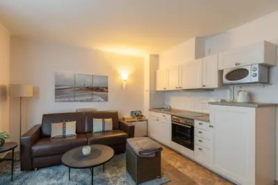 Küche/Küchenzeile in der Unterkunft Fischerhus - Wohnung 2