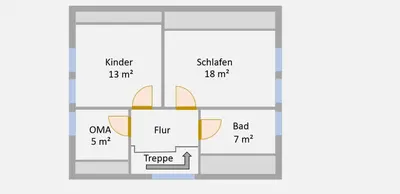 Grundriss der Unterkunft Ferienhaus Scholien