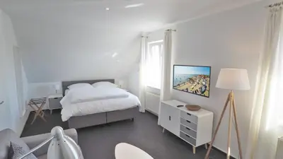 Ein Bett oder Betten in einem Zimmer der Unterkunft Westerstrasse Kajüten