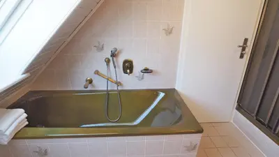 Ein Badezimmer in der Unterkunft Westerstrasse Kajüten