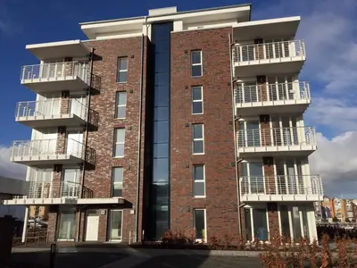 Das Gebäude in dem sich die Ferienwohnung befindet