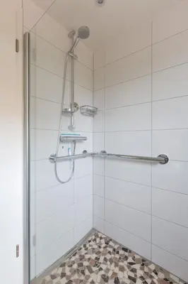 Ein Badezimmer in der Unterkunft Strandhaus Christiansen