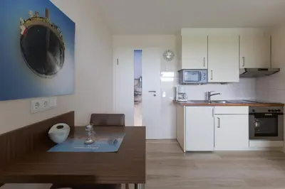 Küche/Küchenzeile in der Unterkunft Strandhaus Christiansen