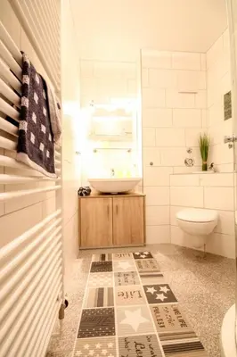 Ein Badezimmer in der Unterkunft Knechtsand 433