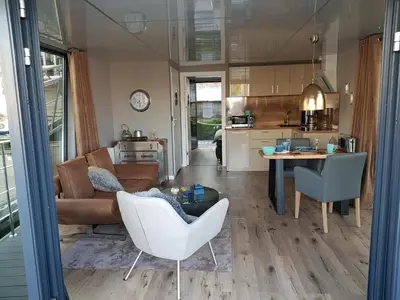Küche/Küchenzeile in der Unterkunft Riverloft I
