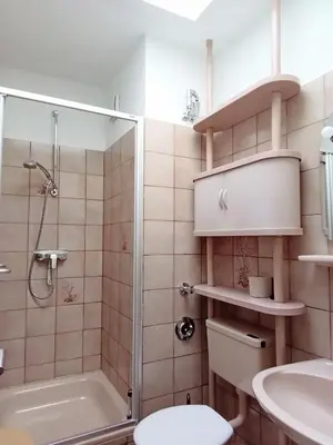 Ein Badezimmer in der Unterkunft Vogelsand 343