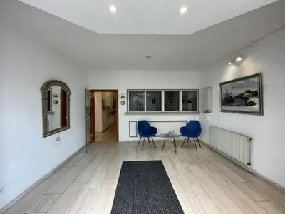 Ein Sitzbereich in der Unterkunft Fischerhus - Wohnung 5