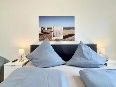 Ein Bett oder Betten in einem Zimmer der Unterkunft Quartier Hohe Geest 22