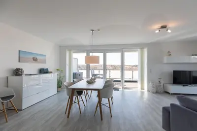 TV/Unterhaltungsangebot in der Unterkunft Quartier Hohe Geest - Wohnung Meerzeit