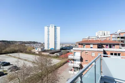Das Gebäude in dem sich die Ferienwohnung befindet