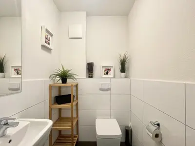Ein Badezimmer in der Unterkunft Quartier Hohe Geest 2