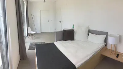 Ein Bett oder Betten in einem Zimmer der Unterkunft Designer Studio Geestland