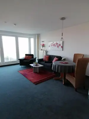 Ein Sitzbereich in der Unterkunft Residenz 06