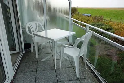 Ein Balkon oder eine Terrasse in der Unterkunft Residenz 06