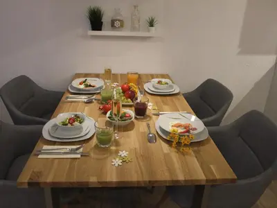 Essen in der Ferienwohnung oder in der Nähe