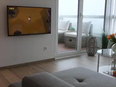 TV/Unterhaltungsangebot in der Unterkunft Ferienwohnung mit Seeischt im Haus Frische Brise 05.10