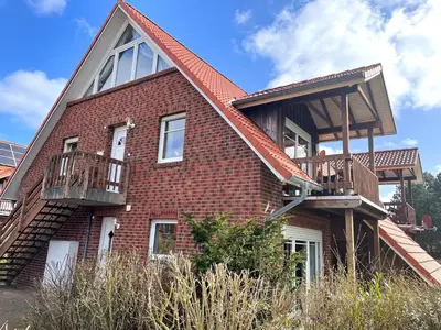 Das Gebäude in dem sich die Ferienwohnung befindet