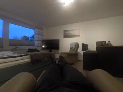 Ein Bett oder Betten in einem Zimmer der Unterkunft Nordstern