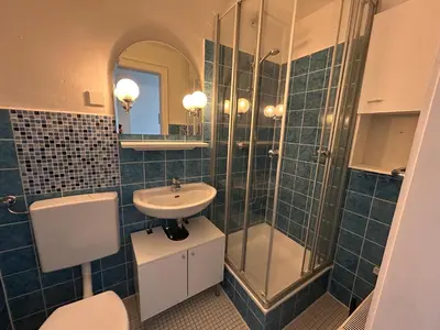 Ein Badezimmer in der Unterkunft Apartmenthaus am Watt Büsum