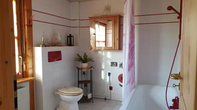 Ein Badezimmer in der Unterkunft Fewo to Hus