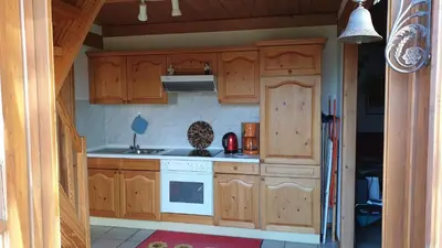 Küche/Küchenzeile in der Unterkunft Fewo to Hus
