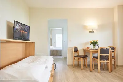 TV/Unterhaltungsangebot in der Unterkunft Haus Pamir - Fewo 23